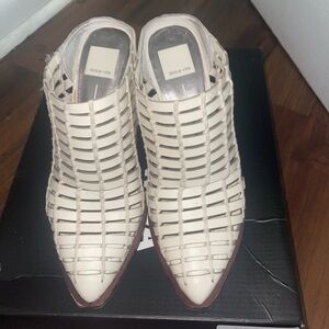 Dolce Vita Cream Caged Heeled Sandals